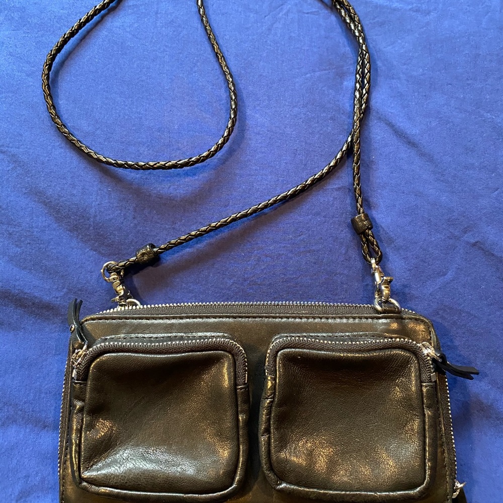 MZ Wallace MAE Wristlet. Strap  44” long can detach